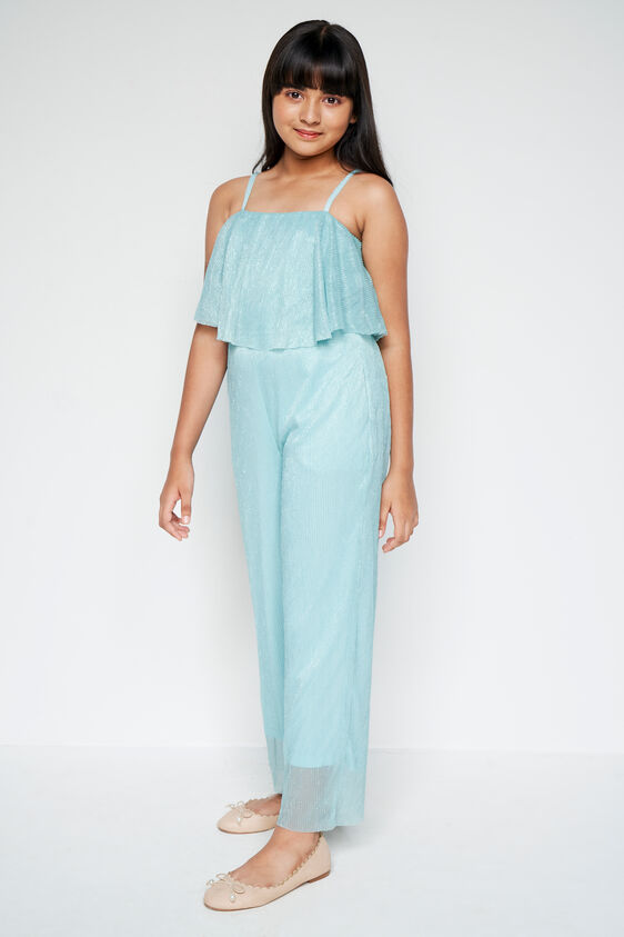 Pretty Pleats Jumpsuit, Turquoise, image 1